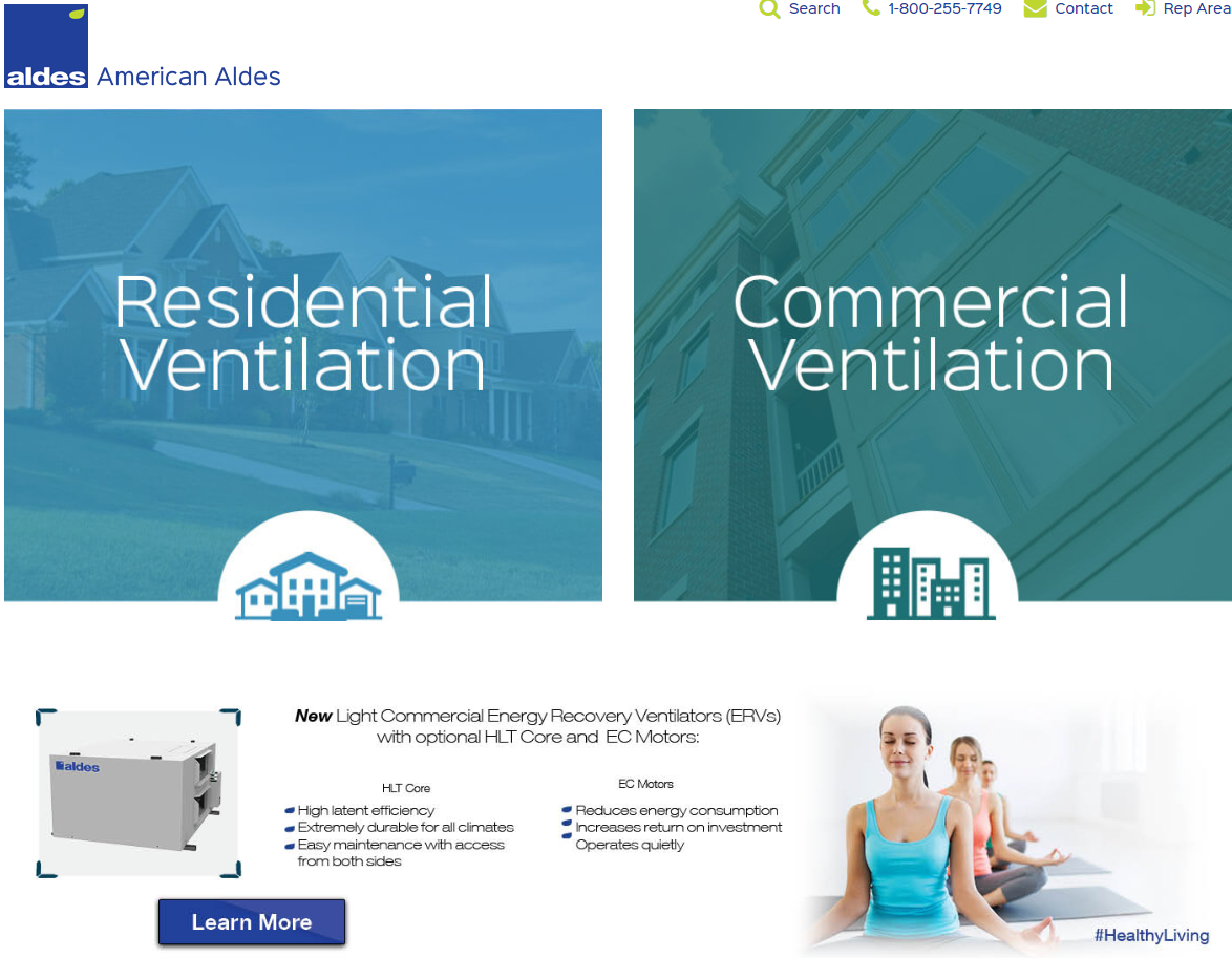 New Website Launch From American Aldes The Ventilation Innovator